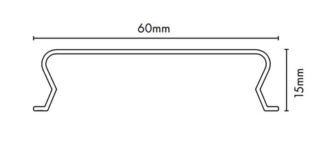 VISOR Balustrade - Aluminium Friction Insert - Pack of 2 - 3050mm Long (Total 6100mm per 2 Pack)