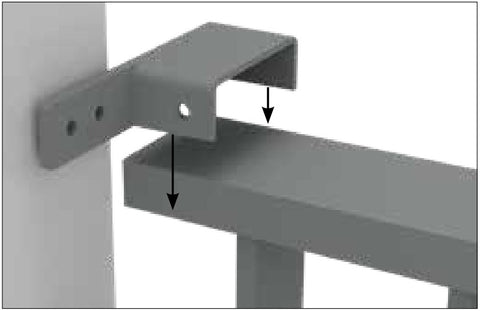 VISOR Balustrade - Aluminium Offset Handrail Bracket - 2 Pack