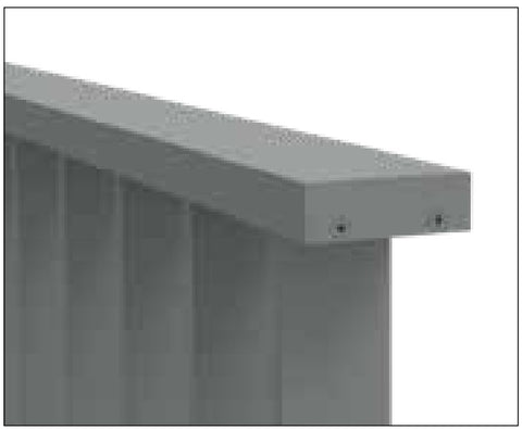 VISOR Balustrade - Aluminium 70x23mm Handrail End Plate
