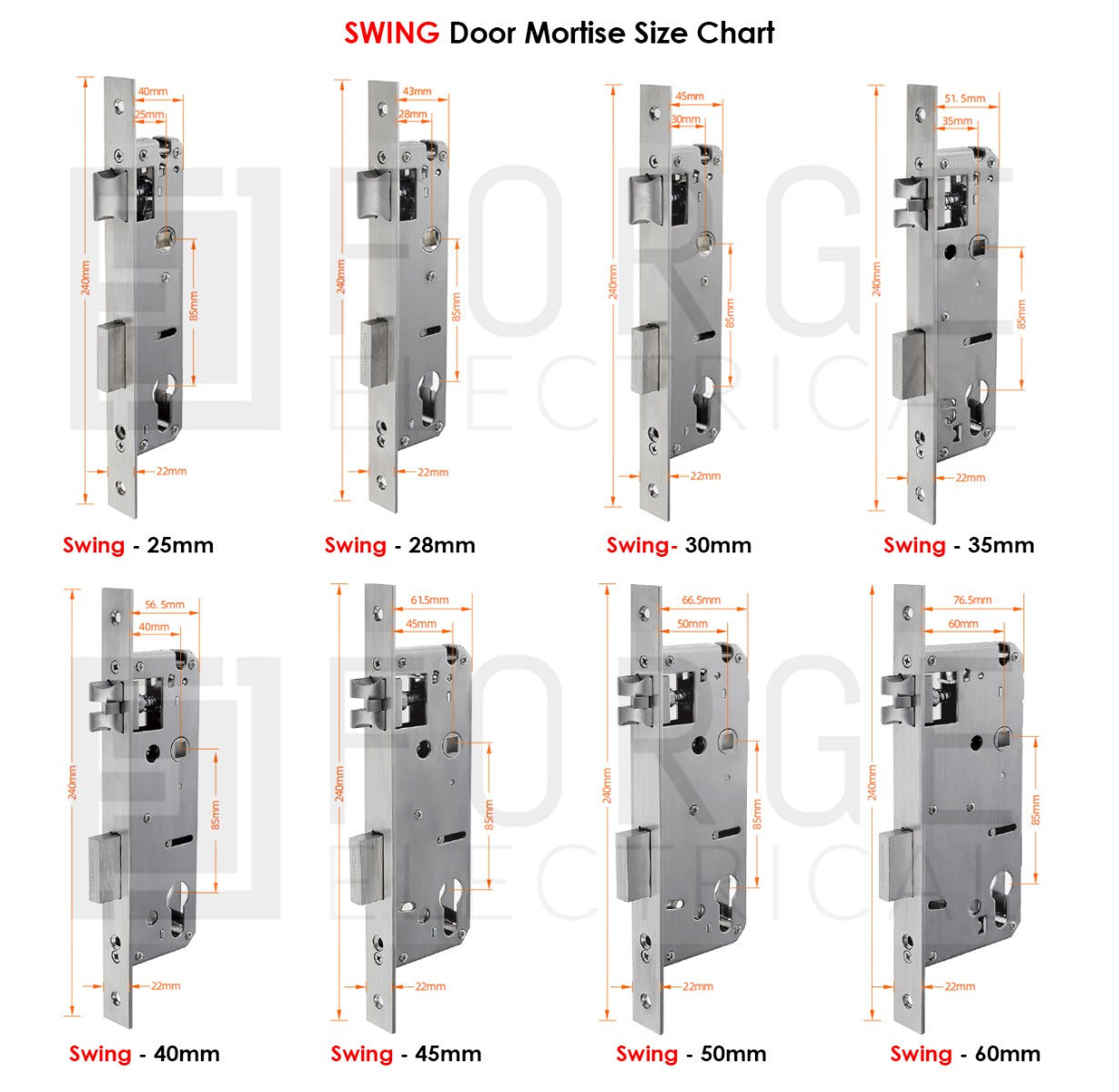 FHFESMTLKS1BA – FORGE Biometric Aluminium Frame Door Push & Pull Smart Lock S1 – supplier technical reference 11