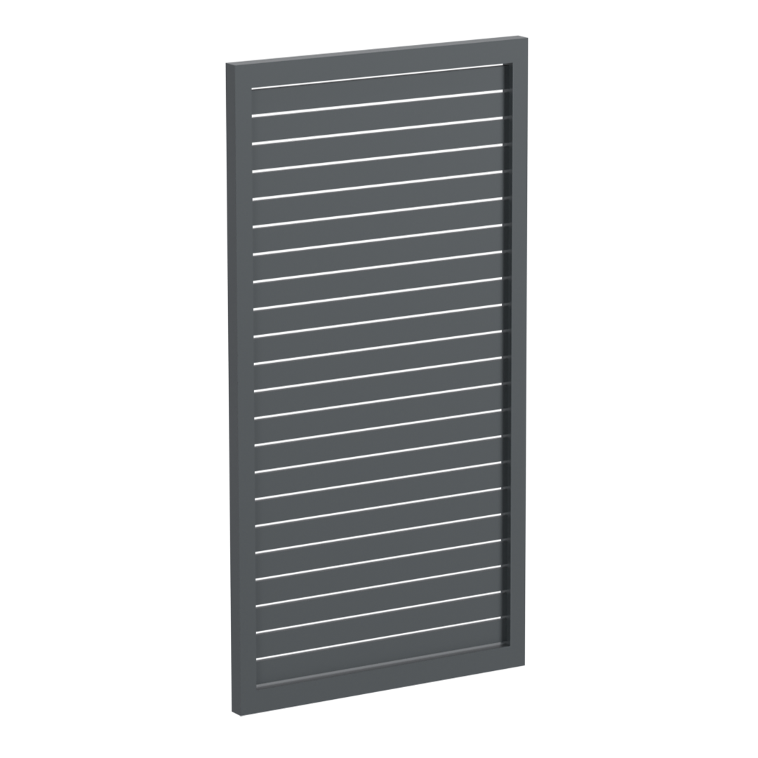 65x16mm slatted gate - Pre Fabricated Aluminium Slat Gate - 930mmW x 1800mmH