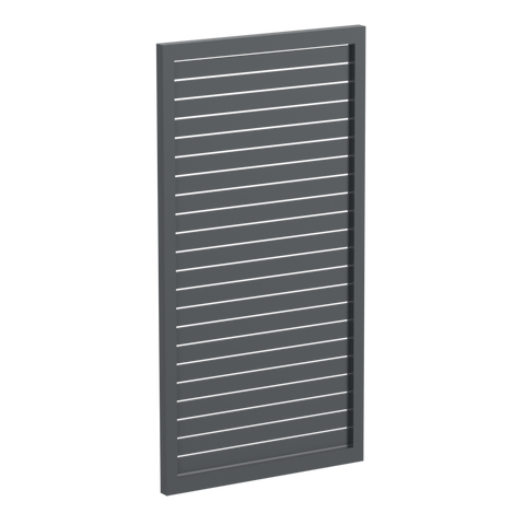 65x16mm slatted gate - Pre Fabricated Aluminium Slat Gate - 930mmW x 1800mmH