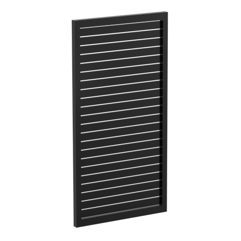 65x16mm slatted gate - Pre Fabricated Aluminium Slat Gate - 930mmW x 1800mmH