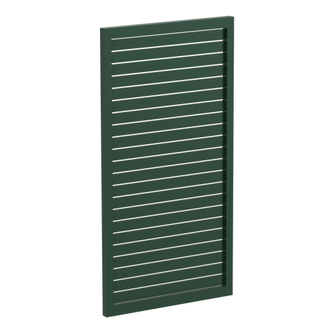 65x16mm slatted gate - Pre Fabricated Aluminium Slat Gate - 930mmW x 1800mmH