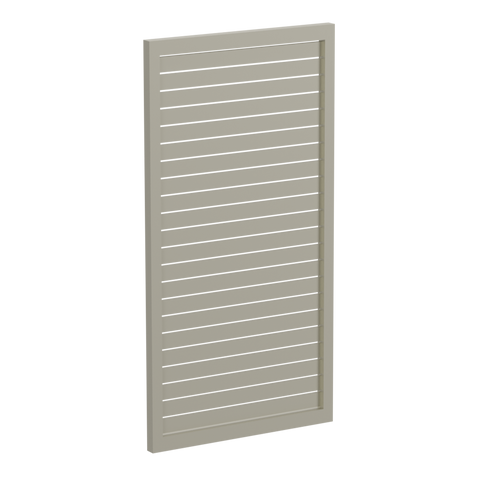 65x16mm slatted gate - Pre Fabricated Aluminium Slat Gate - 930mmW x 1800mmH