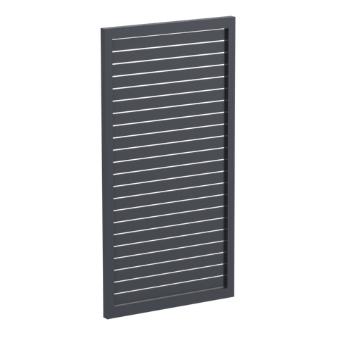 65x16mm slatted gate - Pre Fabricated Aluminium Slat Gate - 930mmW x 1800mmH