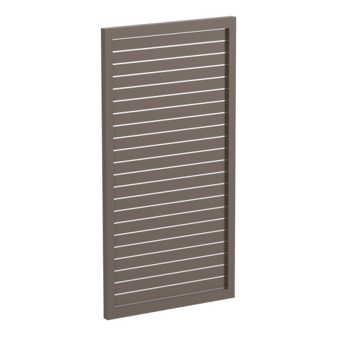 65x16mm slatted gate - Pre Fabricated Aluminium Slat Gate - 930mmW x 1800mmH