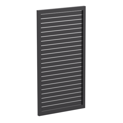 65x16mm slatted gate - Pre Fabricated Aluminium Slat Gate - 930mmW x 1800mmH