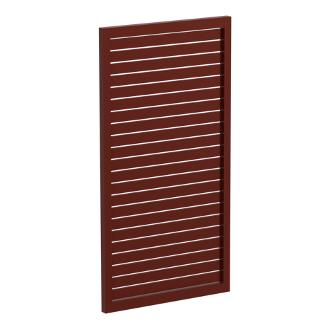 65x16mm slatted gate - Pre Fabricated Aluminium Slat Gate - 930mmW x 1800mmH