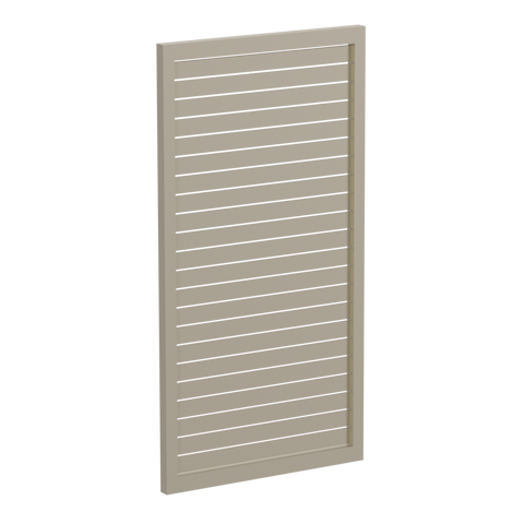 65x16mm slatted gate - Pre Fabricated Aluminium Slat Gate - 930mmW x 1800mmH