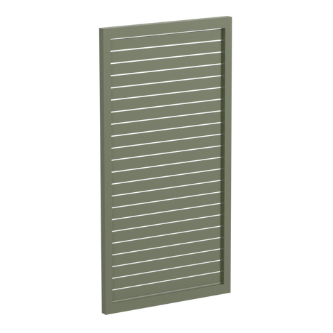 65x16mm slatted gate - Pre Fabricated Aluminium Slat Gate - 930mmW x 1800mmH