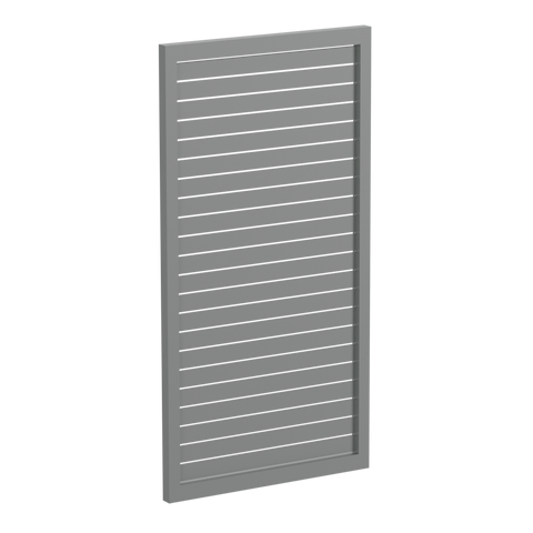 65x16mm slatted gate - Pre Fabricated Aluminium Slat Gate - 930mmW x 1800mmH
