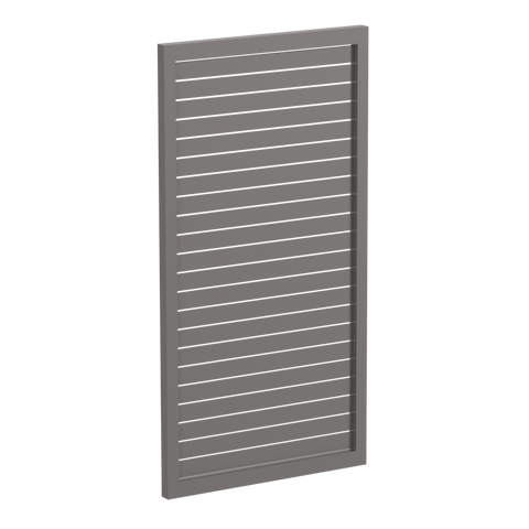 65x16mm slatted gate - Pre Fabricated Aluminium Slat Gate - 930mmW x 1800mmH
