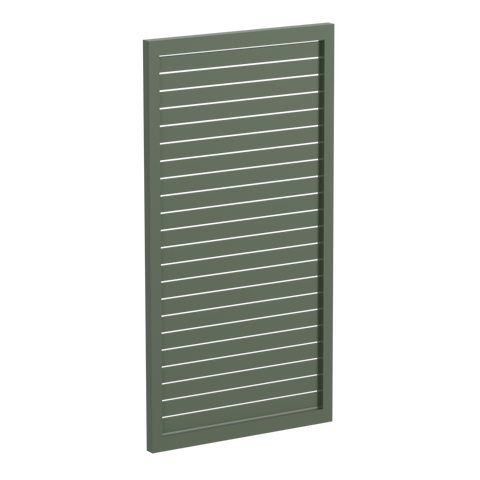 65x16mm slatted gate - Pre Fabricated Aluminium Slat Gate - 930mmW x 1800mmH
