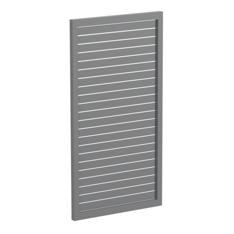 65x16mm slatted gate - Pre Fabricated Aluminium Slat Gate - 930mmW x 1800mmH