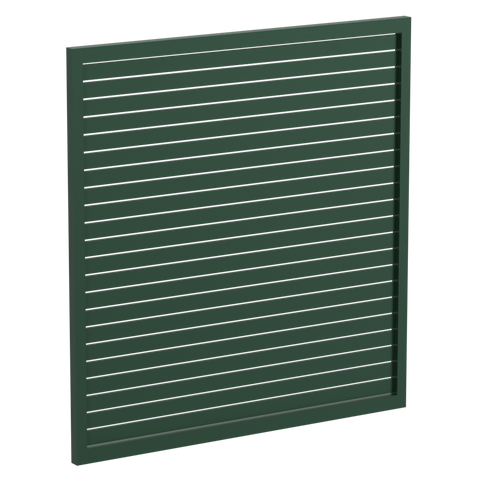 65 x 16mm Slatted Gate - Pre Fabricated Aluminium Slat Gate - 1720mmW x 1800mmH