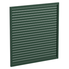 90 x 16mm Slatted Gate - Pre Fabricated Aluminium Slat Gate - 1720mmW x 1800mmH