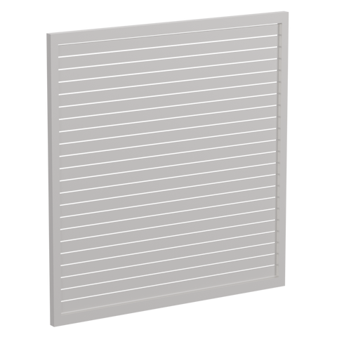 65 x 16mm Slatted Gate - Pre Fabricated Aluminium Slat Gate - 1720mmW x 1800mmH