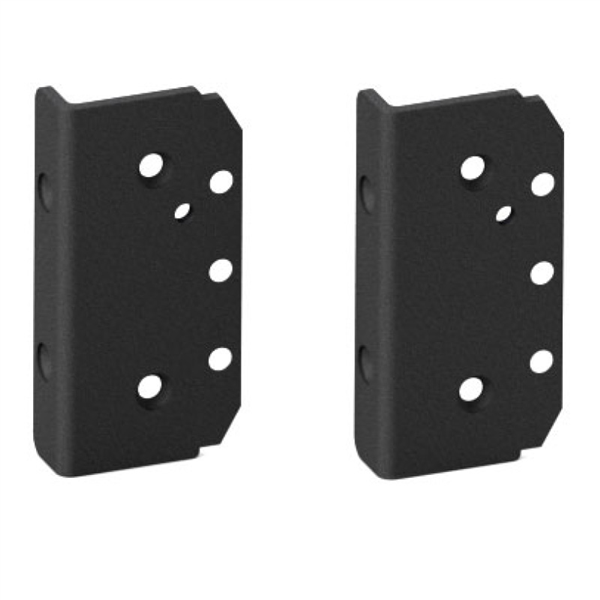 Atlantic Hinge Plate - Square Post Plates - BLACK