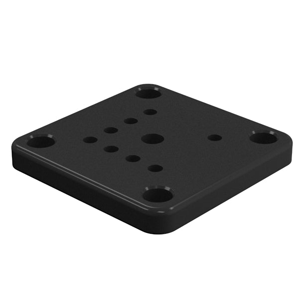 Australis Plus 100 x 100mm Base Plate for 90 Degree Posts - Black