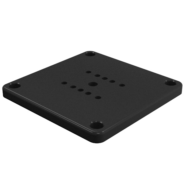 Australis Plus 150 x 150mm Base Plate for Two-Way Posts - Black