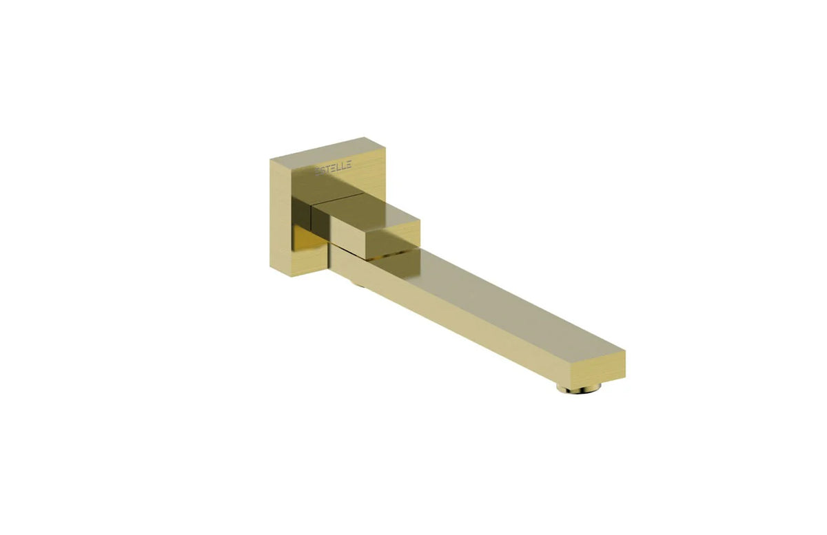 Bath Spout - Adjustable - Brushed Brass Electro