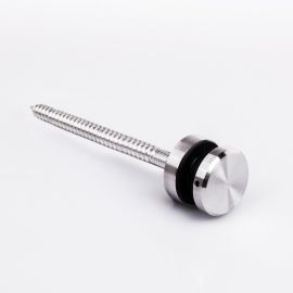 Glass Anchor Slimline 38mm Diameter x 10mm Spacer TIMBER FIX SSS