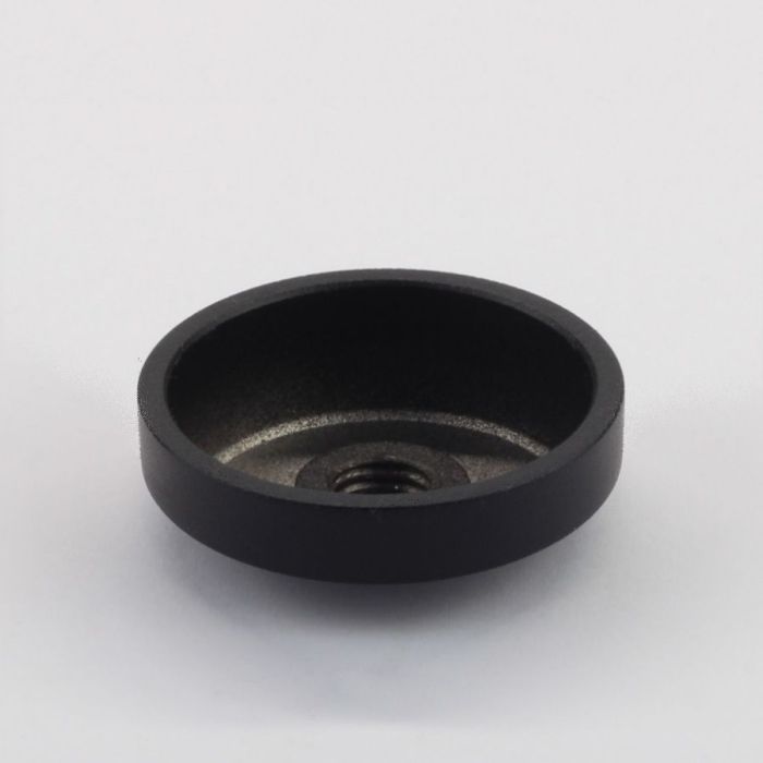 BF11505010SPB – GLASS ANCHOR SLIMLINE 50MM DIAMETER 10MM SPACER BLK – supplier gallery view 2