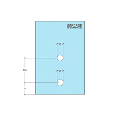 BF11505020S – Glass Anchor Slimline 50mm Diameter x 20mm Spacer SSS – supplier gallery view 4