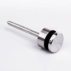 Glass Anchor Slimline 50mm Diameter x 20mm Spacer Timber Fix SSS