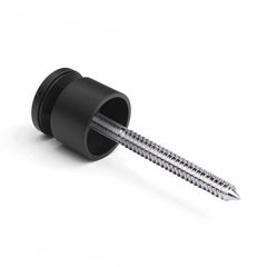 BF11505030TB – Glass Anchor Slimline 50mm Diameter x 30mm Spacer Timber Fix BLK – supplier gallery view 2