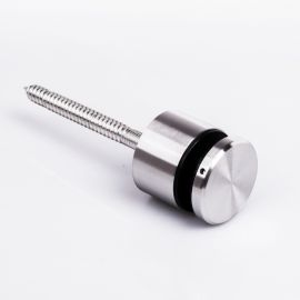 Glass Anchor Slimline 50mm Diameter x 30mm Spacer Timber Fix SSS