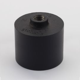 Glass Anchor Slimline 50mm Diameter 50mm Spacer BLK