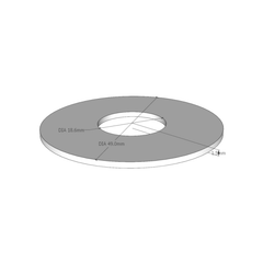 BF115050GSK – Glass Anchor Slimline 50mm Diameter Cap Gasket – supplier gallery view 2