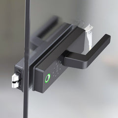 FHFEGLHDLG6A – Biometric Frameless Glass Office Door Handle Smart Lock H1 WiFi – supplier gallery view 2