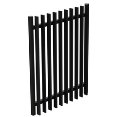 Aluminium Blade Pool Fence - GATE - 975Wx1200H - Black