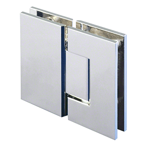 Frameless Glass Corner Shower Screen  - 2000mm high, 10mm Toughened Glass - Chrome