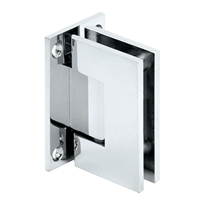 Perth Series Wall-to-Glass Shower Screen Full Back Plate Hinge - Polished Chrome