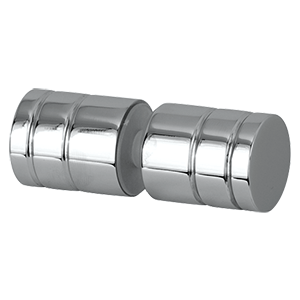 Round Shower Door Knob 25 mm x 30 mm - Polished Chrome