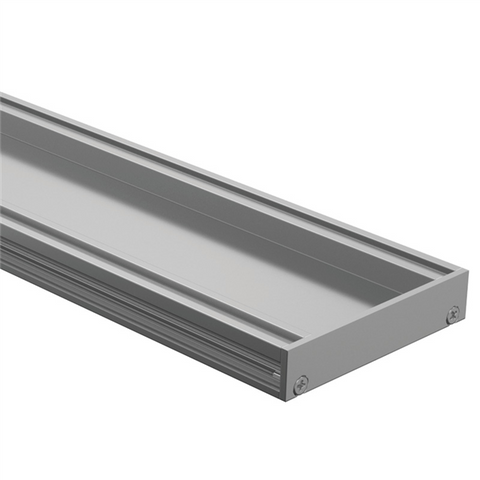 Drainlab - Linear Drain Tile Insert - Up to 10mm Tile - 3600mmL x 20mmH - Satin Silver