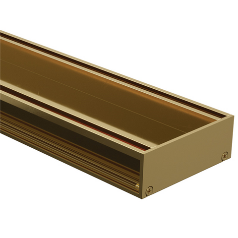 Drainlab - Linear Drain Tile Insert - Up to 18mm Tile - 3600mmL x 35mmH - Gold