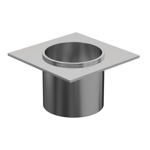 Aluminium  - Drain Outlet - 40mm Diameter - Brushed Satin Silver