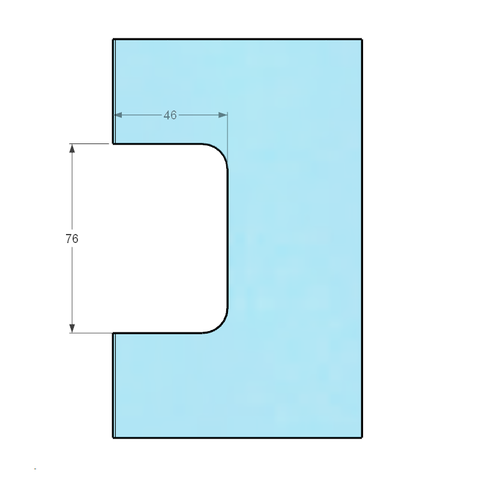 Forge Frameless Shower Hinge Heavy Duty Adjustable Glass to Wall L-Shape 90 Degrees - Gunmetal Grey
