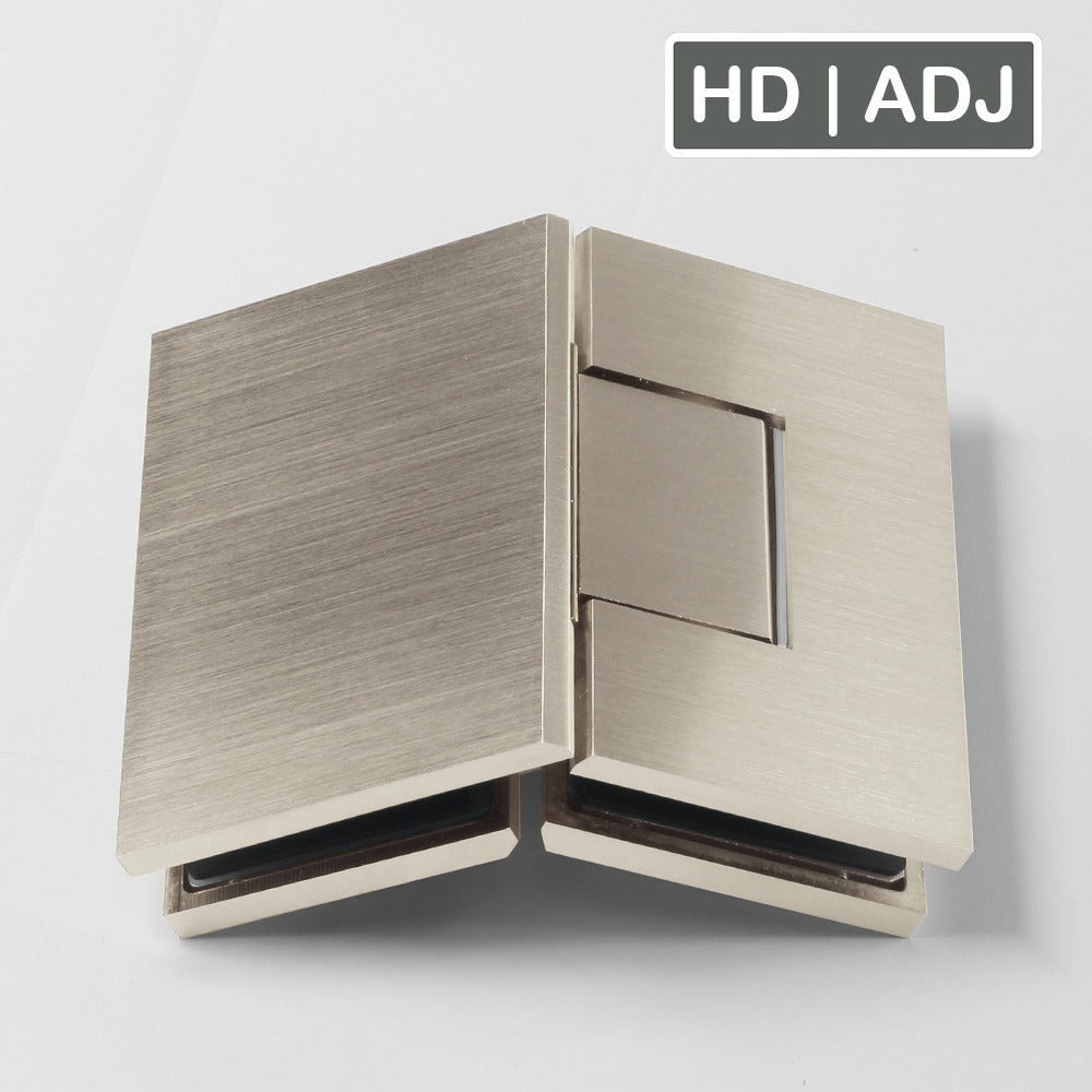ES2OWWBN – FORGE Shower Hinge Glass to Glass 180 Degree with One Way Door Stopper Warm Brushed Nickel – supplier technical reference 5