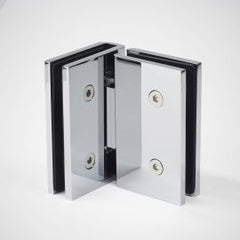 FORGE Shower Hinge Glass to Glass 90 Degree with One Way Door Stopper Chrome