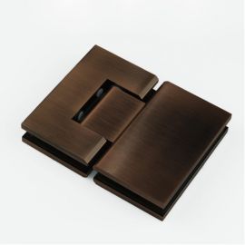FORGE Shower Hinge Glass to Glass 180 Degree Dark Antique Bronze
