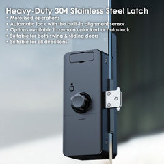 FHFEGLG16VDA – Biometric Frameless Glass Active Vision Video Doorbell Smart Lock G4 – supplier gallery view 4