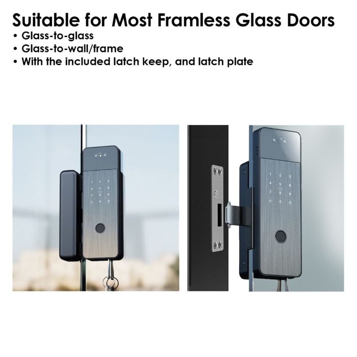 FHFEGLG16VDA – Biometric Frameless Glass Active Vision Video Doorbell Smart Lock G4 – supplier gallery view 5
