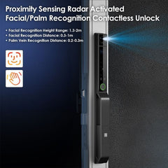 FHFESLFAS3A – FORGE Biometric Aluminium Frame Door Push & Pull Smart Lock S3A | WiFi – supplier gallery view 3
