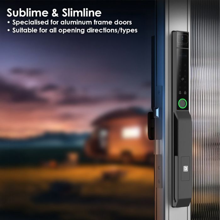 FHFESLFAS3A – FORGE Biometric Aluminium Frame Door Push & Pull Smart Lock S3A | WiFi – supplier gallery view 5